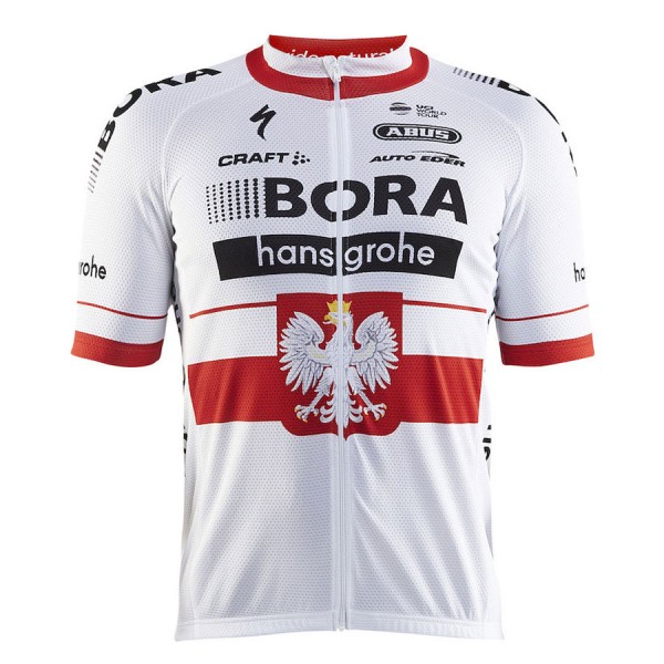 BORA Hansgrohe Pro Team 2017 Championnat Polonais Radtrikot Kurzarm Radtrikot De BORA Hansgrohe Pro Team 2017 Championnat Polonais Radtrikot Kurzarm Radtrikot De