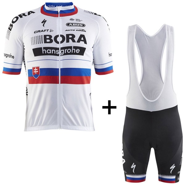 BORA Hansgrohe Pro Team 2017 Champion Slovaque Fahrradbekleidung Satz Radtrikot Kurzarm+Kurz Trägerhose Radtrikot De BORA Hansgrohe Pro Team 2017 Champion Slovaque Fahrradbekleidung Satz Radtrikot Kurzarm+Kurz Trägerhose Radtrikot De