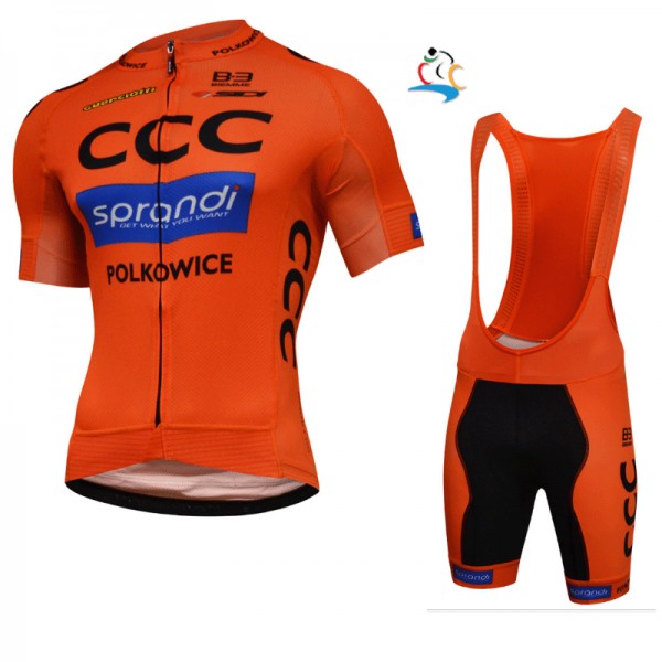 2017 CCC Sprandi Race Fahrradbekleidung Satz Radtrikot Kurzarm+Kurz Trägerhose Radtrikot De