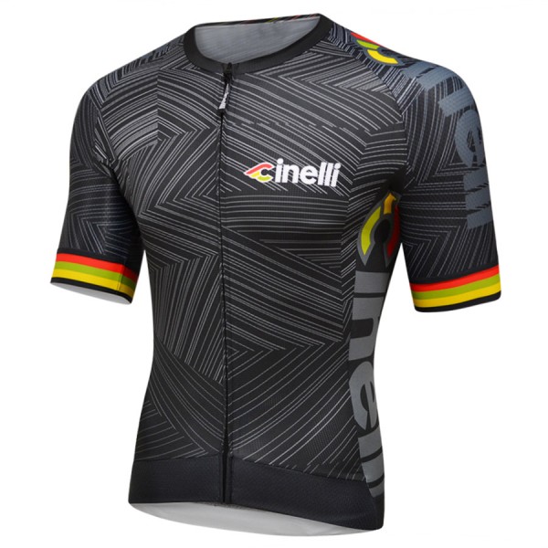 CINELLI ITALO 79 AERO Radtrikot Kurzarm Schwarz Radtrikot De