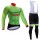 2017 Cannondale Drapac Fahrradbekleidung Satz Radtrikot Langarm+Lang Trägerhose Radtrikot De