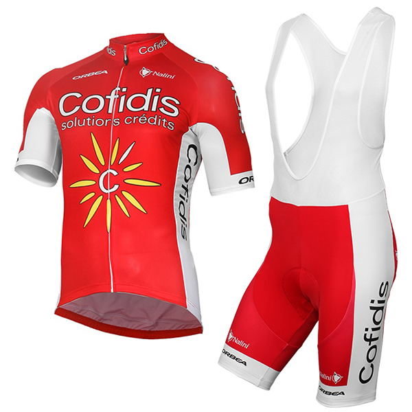 2017 Cofidis Fahrradbekleidung Satz Radtrikot Kurzarm+Kurz Trägerhose Radtrikot De