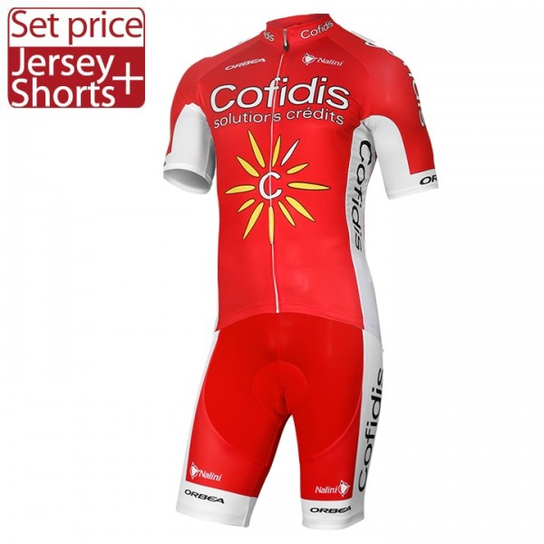 2017 Cofidis Fahrradbekleidung Satz Radtrikot Kurzarm+Kurz Radhose Radtrikot De