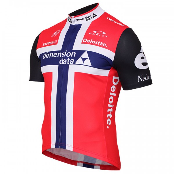 DIMENSION DATA 2017 Norwegian Champion Radtrikot Kurzarm Radtrikot De