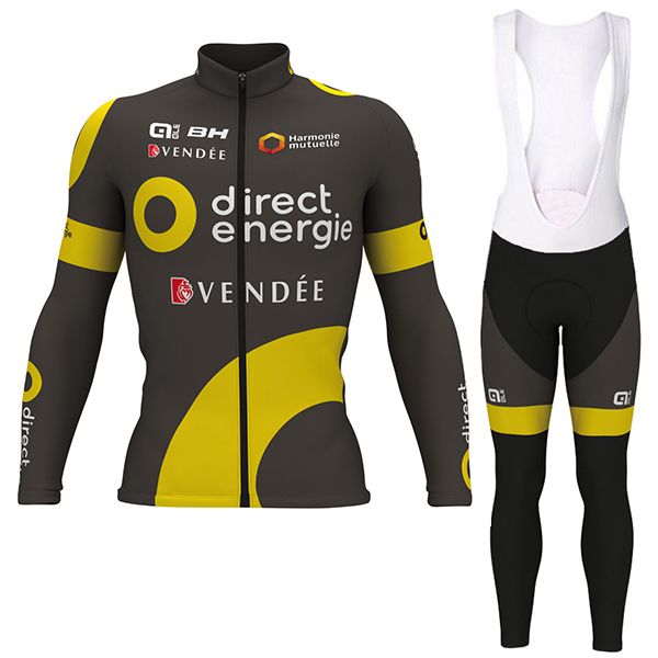 2017 Direct Energie Pro Nouveau Fahrradbekleidung Satz Radtrikot Langarm+Lang Trägerhose Radtrikot De 2017 Direct Energie Pro Nouveau Fahrradbekleidung Satz Radtrikot Langarm+Lang Trägerhose Radtrikot De
