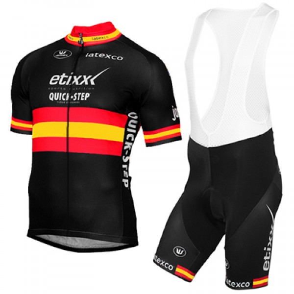 ETIXX-QUICK STEP 2017 Schwarz Rot Gelb Fahrradbekleidung Satz Radtrikot Kurzarm+Kurz Trägerhose Radtrikot De ETIXX-QUICK STEP 2017 Schwarz Rot Gelb Fahrradbekleidung Satz Radtrikot Kurzarm+Kurz Trägerhose Radtrikot De