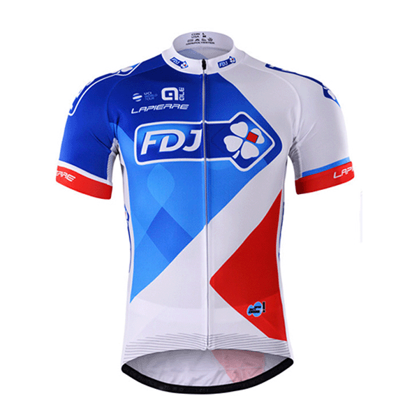 2017 FDJ Proteam Radtrikot Kurzarm Radtrikot De
