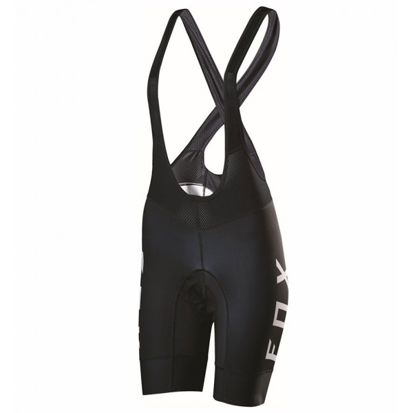 2017 Team FOX Damen Schwarz Weiß Kurz Trägerhose Radtrikot De