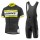 2017 Giant Gelb Schwarz Fahrradbekleidung Satz Radtrikot Kurzarm+Kurz Trägerhose Radtrikot De