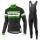 2017 Giant Grün Schwarz Fahrradbekleidung Satz Radtrikot Langarm+Lang Trägerhose Radtrikot De
