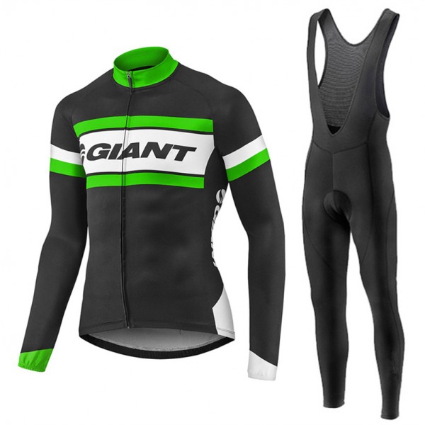 2017 Giant Grün Schwarz Fahrradbekleidung Satz Radtrikot Langarm+Lang Trägerhose Radtrikot De 2017 Giant Grün Schwarz Fahrradbekleidung Satz Radtrikot Langarm+Lang Trägerhose Radtrikot De