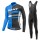 2017 Giant Fahrradbekleidung Satz Radtrikot Langarm+Lang Trägerhose Blau Radtrikot De