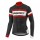 2017 Giant Rot Schwarz Radtrikot Langarm Radtrikot De