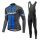 2017 Giant Blau Fahrradbekleidung Satz Radtrikot Langarm+Lang Trägerhose Radtrikot De