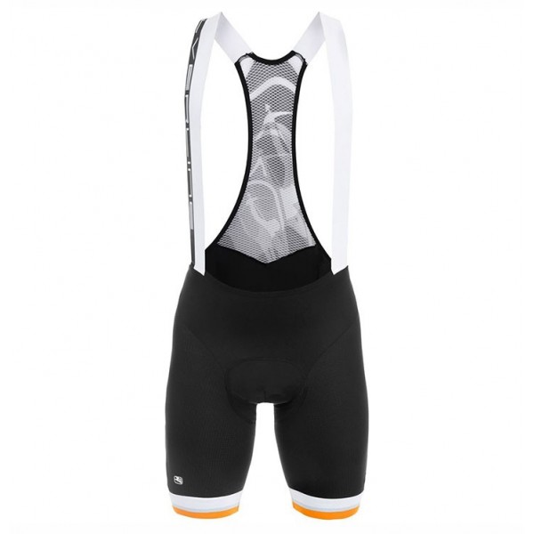 2017 Giordana Silber Line Weiß-Noir-orange Kurz Trägerhose Radtrikot De