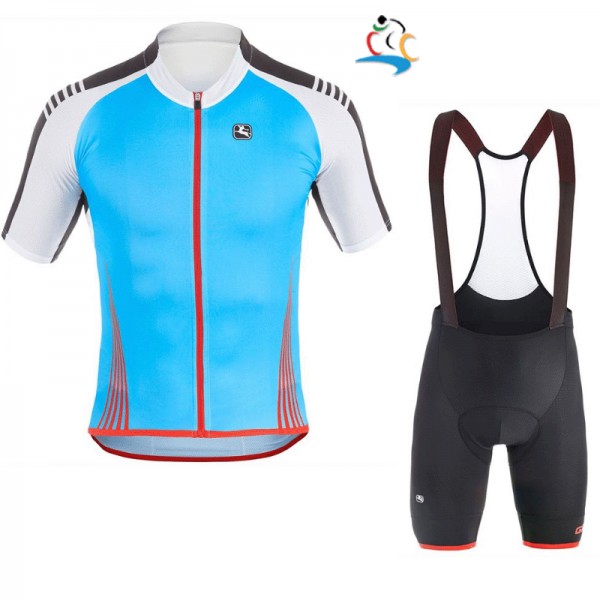 2017 Giordana Sahara Blau Fahrradbekleidung Satz Radtrikot Kurzarm+Kurz Trägerhose Radtrikot De