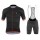 2017 Giordana Silber Line Schwarz-Rot Fahrradbekleidung Satz Radtrikot Kurzarm+Kurz Trägerhose Radtrikot De