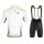 2017 Giordana Sahara Weiß-Vert Fahrradbekleidung Satz Radtrikot Kurzarm+Kurz Trägerhose Radtrikot De