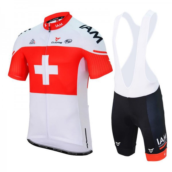 IAM 2017 Swiss Champion Fahrradbekleidung Satz Radtrikot Kurzarm+Kurz Trägerhose Radtrikot De IAM 2017 Swiss Champion Fahrradbekleidung Satz Radtrikot Kurzarm+Kurz Trägerhose Radtrikot De
