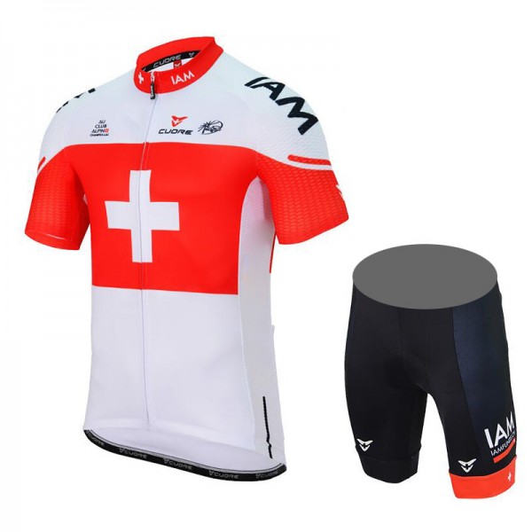IAM 2017 Swiss Champion Fahrradbekleidung Satz Radtrikot Kurzarm+Kurz Radhose Radtrikot De IAM 2017 Swiss Champion Fahrradbekleidung Satz Radtrikot Kurzarm+Kurz Radhose Radtrikot De