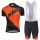 2017 KTM Fahrradbekleidung Satz Radtrikot Kurzarm+Kurz Trägerhose orange Schwarz Radtrikot De