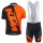 KTM 2017 Fahrradbekleidung Satz Radtrikot Kurzarm+Kurz Trägerhose orange Schwarz Radtrikot De