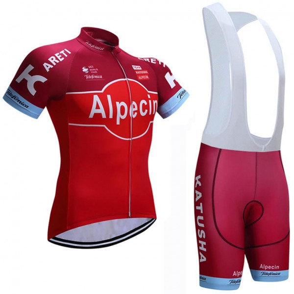 2017 KATUSHA Alpecin Fahrradbekleidung Satz Radtrikot Kurzarm+Kurz Trägerhose Radtrikot De 2017 KATUSHA Alpecin Fahrradbekleidung Satz Radtrikot Kurzarm+Kurz Trägerhose Radtrikot De