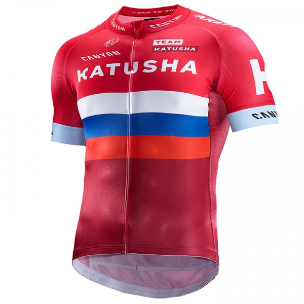 Katusha 2017 Radtrikot Kurzarm Radtrikot De