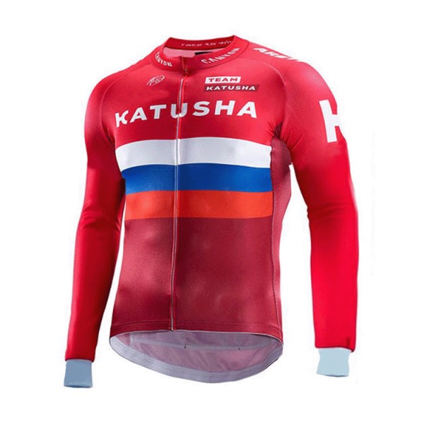 Katusha 2017 Radtrikot Langarm Radtrikot De