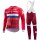 Katusha 2017 Fahrradbekleidung Satz Radtrikot Langarm+Lang Trägerhose Radtrikot De