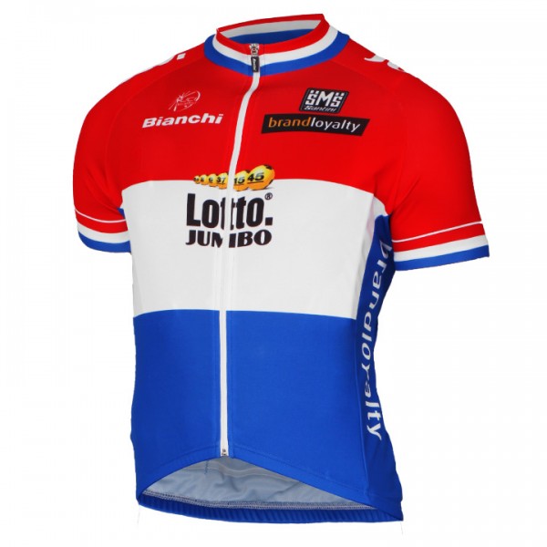 2017 LOTTO JUMBO Netherlands Radtrikot Kurzarm Radtrikot De