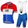 2017 LOTTO JUMBO Netherlands Rot Blau Fahrradbekleidung Satz Radtrikot Kurzarm+Kurz Trägerhose Radtrikot De