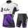 2017 Liv Damen Weiß-lila Fahrradbekleidung Satz Radtrikot Kurzarm+Kurz Radhose Radtrikot De