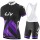 2017 Liv Damen Schwarz-lila Fahrradbekleidung Satz Radtrikot Kurzarm+Kurz Trägerhose Radtrikot De