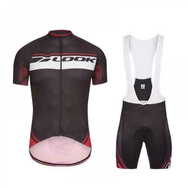 Look 2017 Rot Fahrradbekleidung Satz Radtrikot Kurzarm+Kurz Trägerhose Radtrikot De