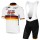 2017 LOTTO SOUDAL Germany Weiß Fahrradbekleidung Satz Radtrikot Kurzarm+Kurz Trägerhose Radtrikot De