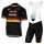 2017 LOTTO SOUDAL Germany Schwarz Fahrradbekleidung Satz Radtrikot Kurzarm+Kurz Trägerhose Radtrikot De