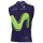 2017 Movistar ärmellose Radtrikot De
