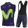 2017 Movistar ärmelloses Trikot+Kurz Trägerhose Radtrikot De