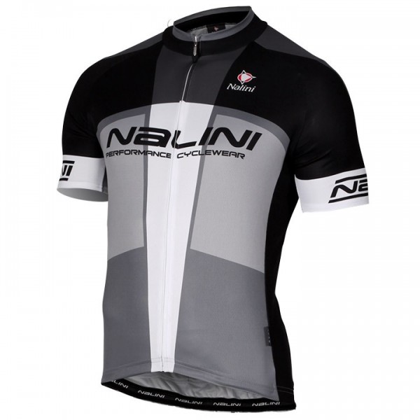 2017 Nalini PRO Artico Schwarz-Gris Radtrikot Kurzarm Radtrikot De