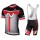 2017 Nalini PRO Navision Schwarz-Rot Fahrradbekleidung Satz Radtrikot Kurzarm+Kurz Trägerhose Radtrikot De