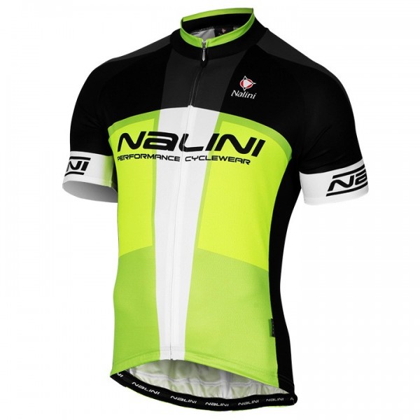 2017 Nalini PRO Artico Schwarz-Vert Radtrikot Kurzarm Radtrikot De