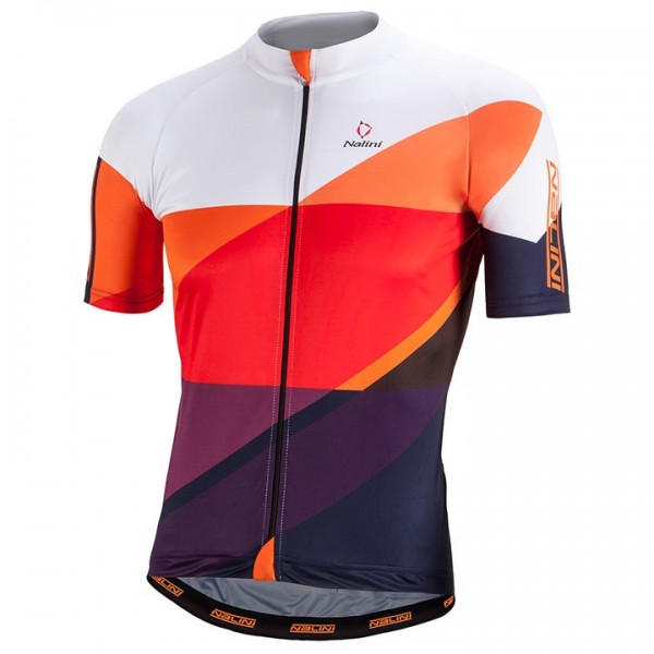 2017 Nalini PRO Campione Weiß-Orange Radtrikot Kurzarm Radtrikot De