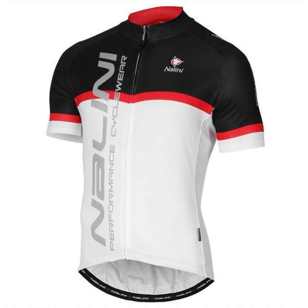 2017 Nalini PRO Brivio Schwarz-Weiß Radtrikot Kurzarm Radtrikot De