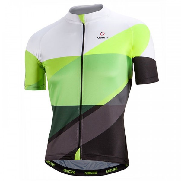 2017 Nalini PRO Campione Weiß-Vert Radtrikot Kurzarm Radtrikot De
