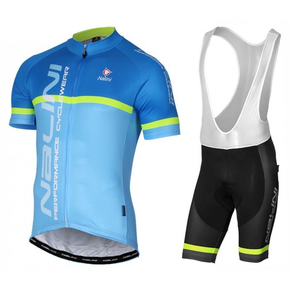 2017 Nalini PRO Brivio Blau Fahrradbekleidung Satz Radtrikot Kurzarm+Kurz Trägerhose Radtrikot De