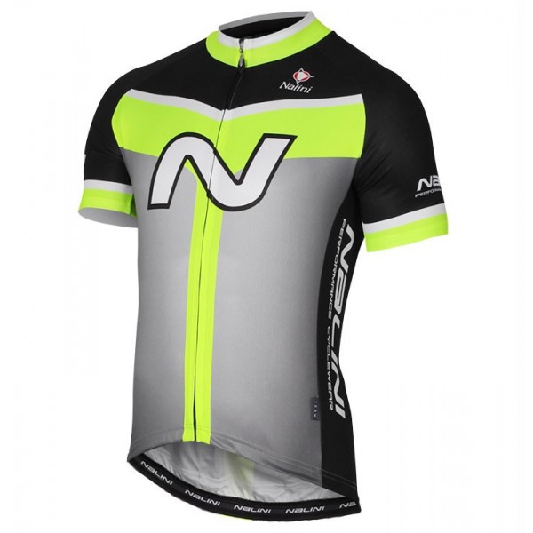 2017 Nalini PRO Navision Schwarz-Vert Radtrikot Kurzarm Radtrikot De