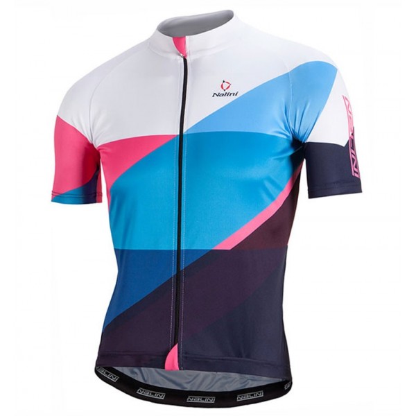 2017 Nalini PRO Campione Weiß-Blau Radtrikot Kurzarm Radtrikot De
