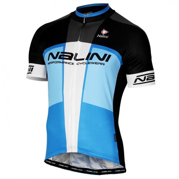 2017 Nalini PRO Artico Schwarz-Blau Radtrikot Kurzarm Radtrikot De