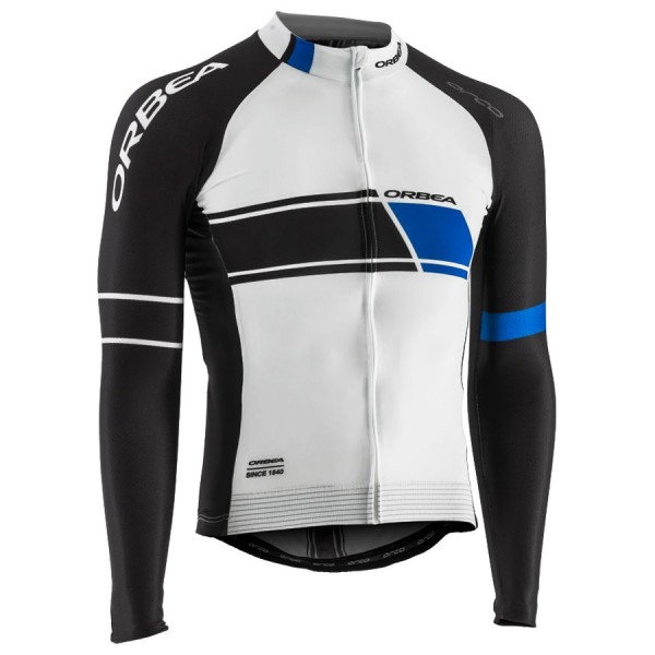 2017 Orbea Pro Radtrikot Langarm Weiß Schwarz Blau Radtrikot De